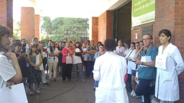 Trabajadores reclamaron inmediata atención a la crisis de Hospital Evita