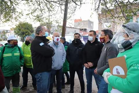 GRINDETTI Y BERNI SUPERVISARON UN NUEVO OPERATIVO “CASA POR CASA” EN VILLA SAPITO