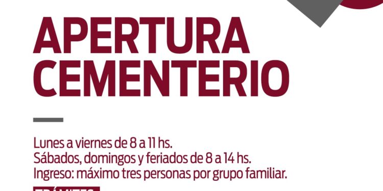 *EL CEMENTERIO MUNICIPAL REABRE SUS PUERTAS*