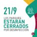 JORNADA DE DESINFECCIÓN EN PARQUES DE LANÚS