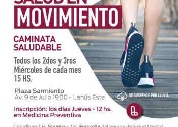 SALUD MENTAL EN LANÚS: CONTINÚA EL PROGRAMA DE CAMINATAS AL AIRE LIBRE