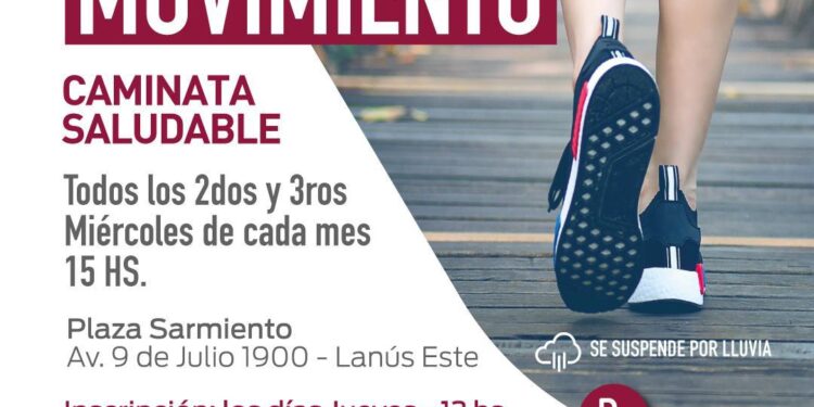 SALUD MENTAL EN LANÚS: CONTINÚA EL PROGRAMA DE CAMINATAS AL AIRE LIBRE