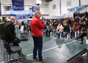 EN CHINGOLO, GRINDETTI Y LARRETA ARENGARON A LOS MILITANTES DE JUNTOS