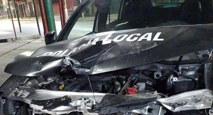 Fiorito: Escapaban de un control policial y chocaron con un patrullero
