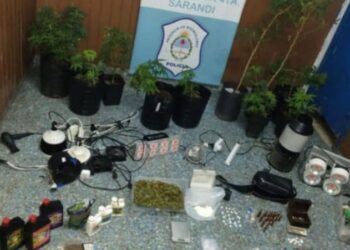 Sarandí: desbaratan un laboratorio de drogas y detienen a dos hombres