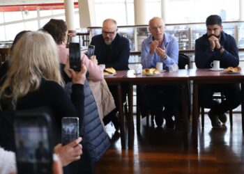Grindetti desayunó con periodistas en su día y reafirmó que la alianza de Juntos esta firme como antes