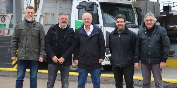 GRINDETTI SUPERVISÓ EL REFUNCIONAMIENTO DE  LA PLANTA ASFÁLTICA MUNICIPAL