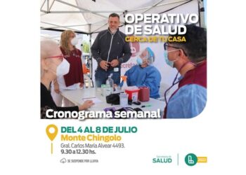LOS OPERATIVOS DE SALUD ESTARÁN EN MONTE CHINGOLO DURANTE TRES SEMANAS