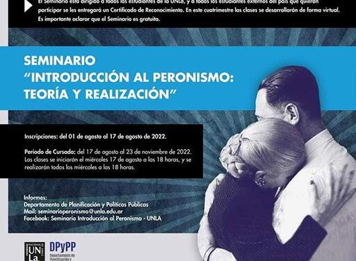 La UNLa inscribe para el seminario virtual “Introducción al Peronismo: teoría y realización”