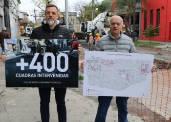Grindetti presentó el plan de repavimentación y bacheo en 400 cuadras de Lanús