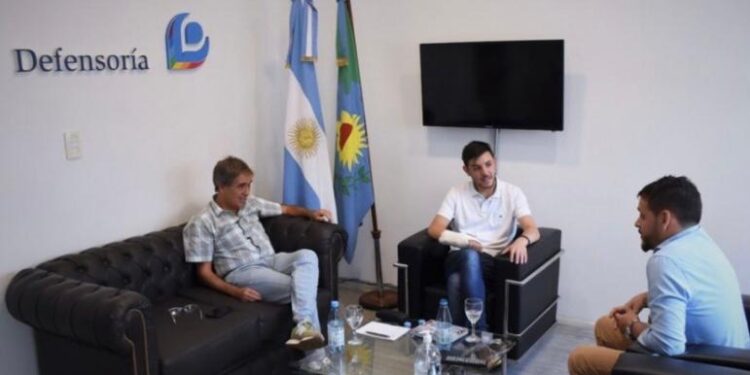 Lorenzino se reunió con el defensor del Pueblo de Lanús, Facundo Mancebo