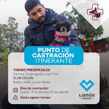 Punto de Castración Itinerante: nuevo operativo en Lanús Oeste