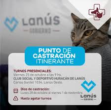 Reservá tu turno para el nuevo Punto de Castración Itinerante