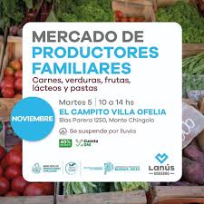 Llega el Mercado de Productores Familiares a Monte Chingolo