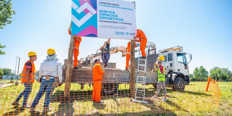 Lanús Gobierno construirá nuevos espacios deportivos en Chingolo