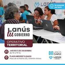 Operativo Territorial Lanús Tu Gobierno: primera jornada del año en Valentín Alsina