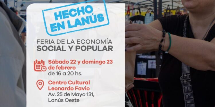 Lanús Gobierno anunció una nueva edición de la Feria de la Economía Social y Popular Hecho en Lanús