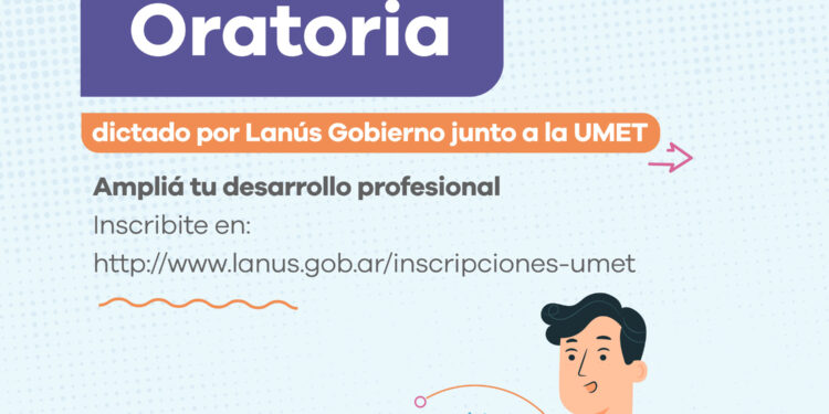 Lanús Gobierno brindará un taller de oratoria libre y gratuito: enterate los detalles