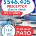 Docentes: la FEB ratifica el paro y el Gobierno advierte que descontará el día