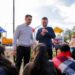 Julián Álvarez y Leandro Decuzzi participaron de una kermesse en Parque Juan Piñeiro