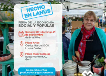 Lanús Gobierno hará una nueva edición de la Feria de la Economía Social y Popular “Hecho en Lanús” este fin de semana