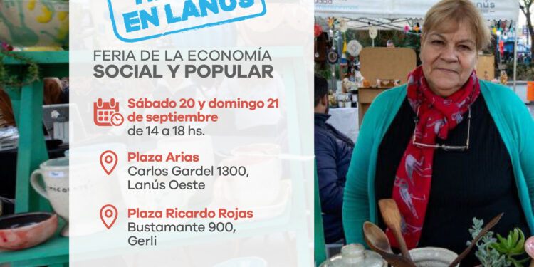 Lanús Gobierno hará una nueva edición de la Feria de la Economía Social y Popular “Hecho en Lanús” este fin de semana