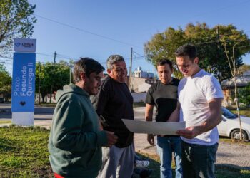 Lanús Gobierno finalizó trabajos de puesta en valor integral en la Plaza Facundo Quiroga