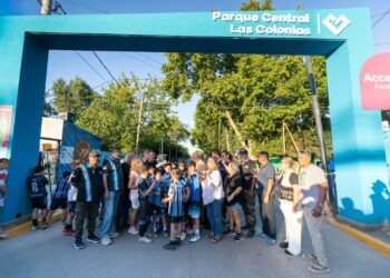 JULIÁN ÁLVAREZ INAUGURÓ EL NUEVO PASEO LINEAL FERRÉ EN EL PARQUE CENTRAL LAS COLONIAS