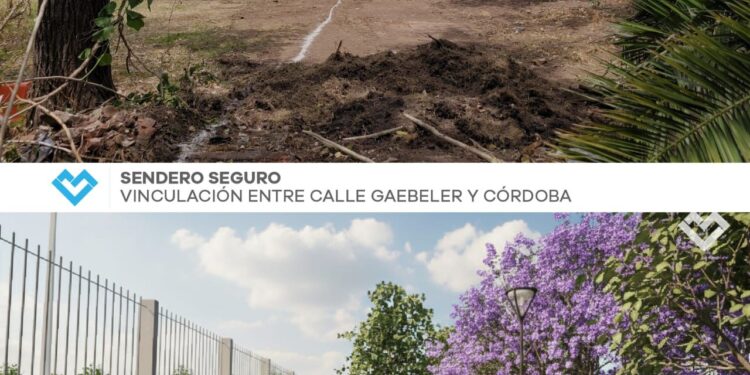 LANÚS GOBIERNO CONTINÚA CON LAS OBRAS DEL SENDERO SEGURO PARA LAS ESCUELAS «JOHN F. KENNEDY” Y “CNEL. LUIS PIEDRABUENA”