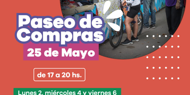 LANÚS GOBIERNO REALIZARÁ UNA NUEVA EDICIÓN DEL PASEO DE COMPRAS 25 DE MAYO