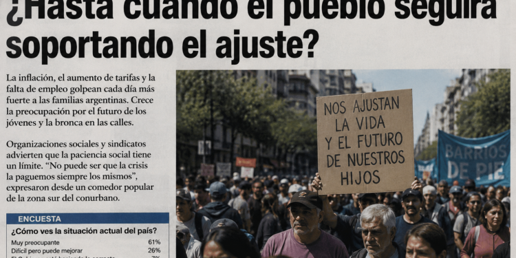 ¿Hasta cuándo el pueblo seguirá soportando el ajuste?