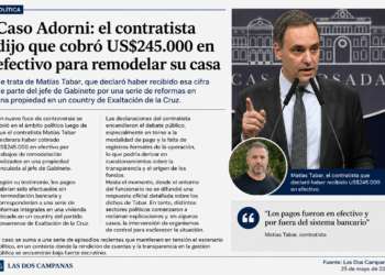 Polémica por presunta obra privada: un contratista afirma haber cobrado US$245.000 en efectivo
