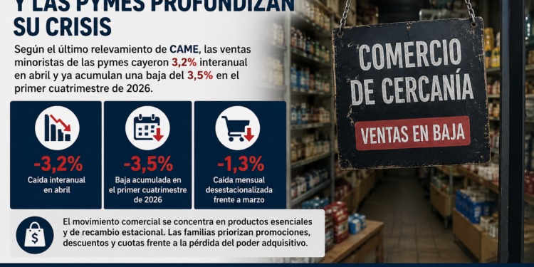 El consumo no repunta y las pymes profundizan su crisis en medio del ajuste económico