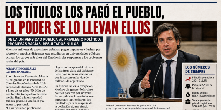 Del aula pública al poder: títulos, política y una Argentina que no encuentra salida