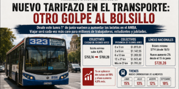 Nuevo tarifazo en el transporte: desde este lunes viajar será un lujo para millones de argentinos