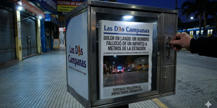 TRAGEDIA EN LANÚS: UN HOMBRE FALLECIÓ DE UN INFARTO A METROS DE LA ESTACIÓN
