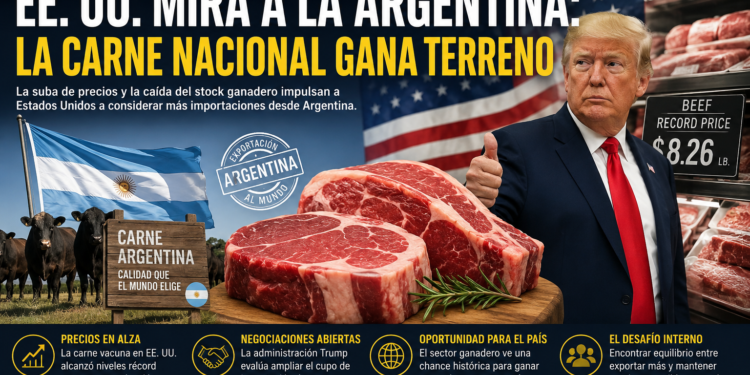 ¿EL FIN DEL IMPERIO? EE. UU. NECESITA LA CARNE ARGENTINA PARA FRENAR SU CRISIS