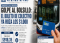 Golpe al bolsillo: el boleto de colectivo ya roza los $1.000 en la Provincia