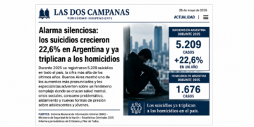 Alarma silenciosa: los suicidios crecieron 22,6% en Argentina y ya triplican a los homicidios