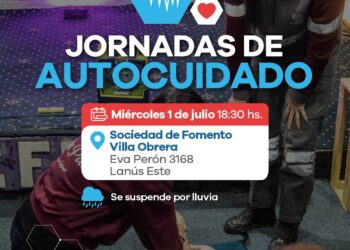 LANÚS GOBIERNO LLEVARÁ A CABO UNA NUEVA JORNADA DE AUTOCUIDADO EN LANÚS ESTE