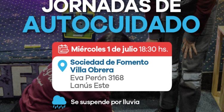 LANÚS GOBIERNO LLEVARÁ A CABO UNA NUEVA JORNADA DE AUTOCUIDADO EN LANÚS ESTE
