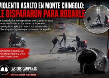 Violento asalto a un trabajador en Monte Chingolo: delincuentes armados le dispararon para robarle