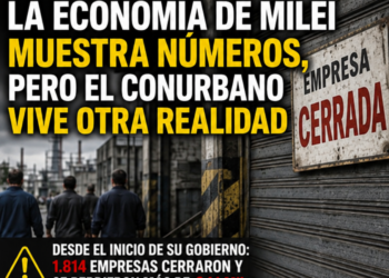 La economía de Milei muestra números, pero el conurbano vive otra realidad: cierre de empresas y destrucción de empleo