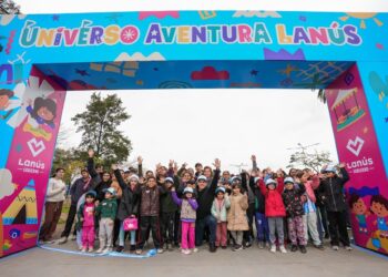 JULIÁN ÁLVAREZ ENCABEZÓ LA APERTURA DEL PARQUE “UNIVERSO AVENTURA LANÚS” PARA LAS VACACIONES DE INVERNO