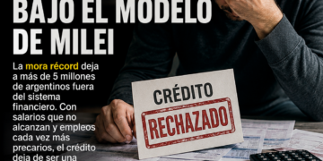 El crédito se derrumba bajo el modelo de Milei: la mora récord deja a millones de argentinos fuera del sistema financiero