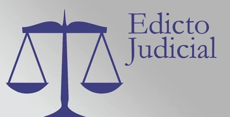EDICTO JUDICIAL