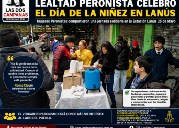 LEALTAD PERONISTA CELEBRÓ EL DÍA DE LA NIÑEZ CON UNA JORNADA SOLIDARIA EN LANÚS