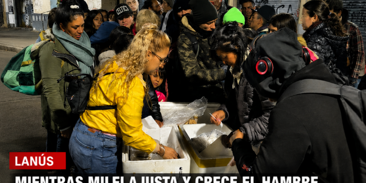 MIENTRAS MILEI AJUSTA Y CRECE EL HAMBRE, MUJERES PERONISTAS SALEN A CONTENER A LOS OLVIDADOS DE LANÚS