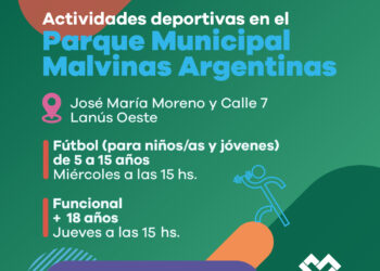 LANÚS GOBIERNO DESARROLLARÁ NUEVAS ACTIVIDADES DEPORTIVAS EN EL PARQUE MUNICIPAL MALVINAS ARGENTINAS