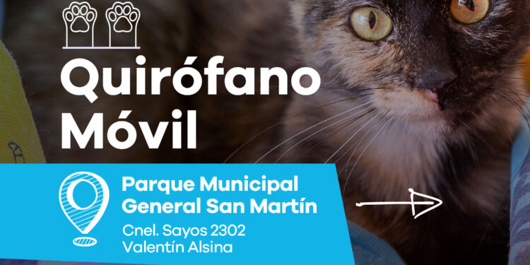 LANÚS GOBIERNO MANTIENE EL QUIRÓFANO MÓVIL EN EL PARQUE MUNICIPAL GENERAL SAN MARTÍN